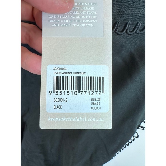 NWT Keepsake The Label Sleeveless, Wide Leg, Halter Jumpsuit - Picture 9 of 11